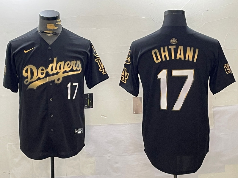 Men's Los Angeles Dodgers Shohei Ohtani Black Jersey